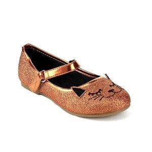 Jelly Beans Orange Glitter 😺Mao Cat Mary Janes Shoes Girl Size 13